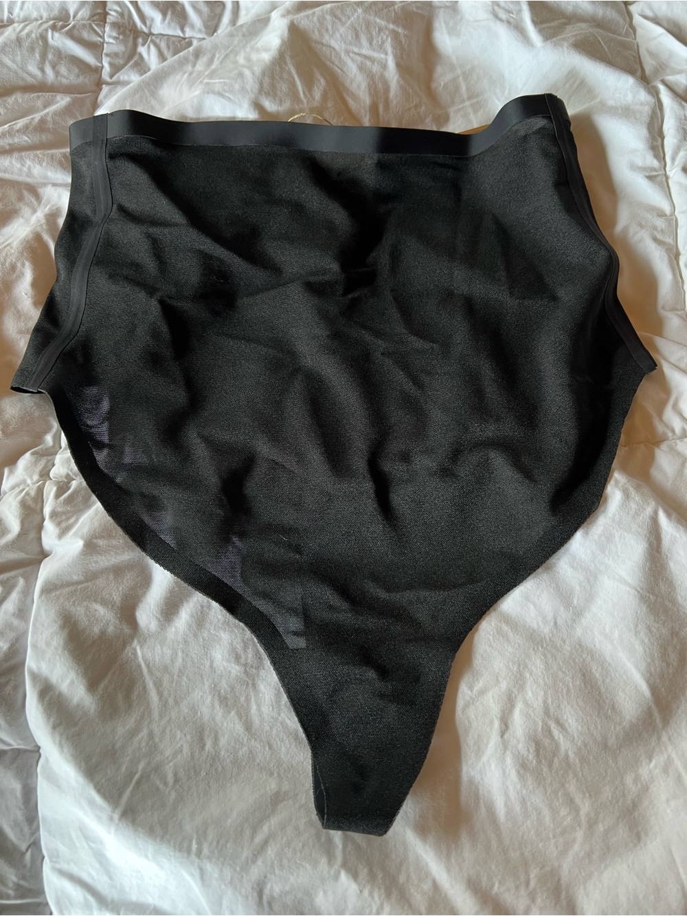 SKIMS Black High-Waist Seamless Thong